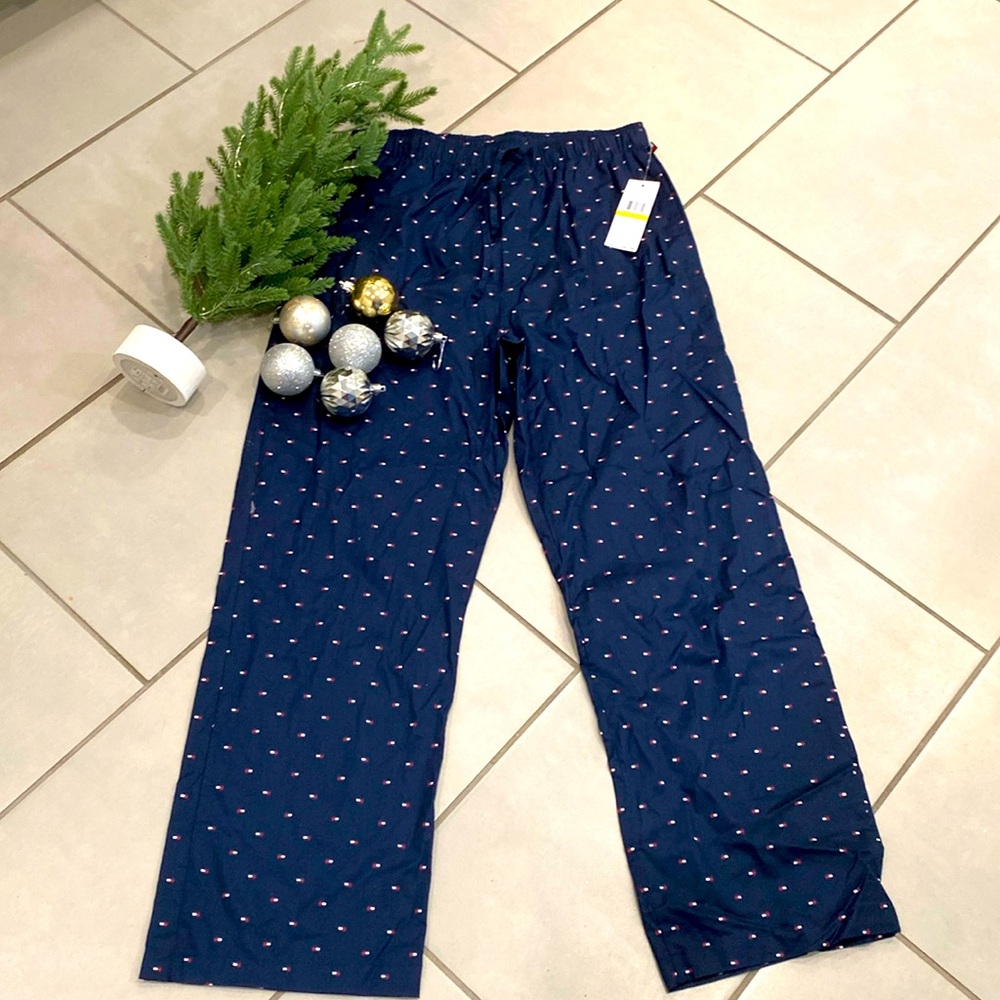 NWT Tommy Hilfiger pajama bottoms dark navy $42  size medium